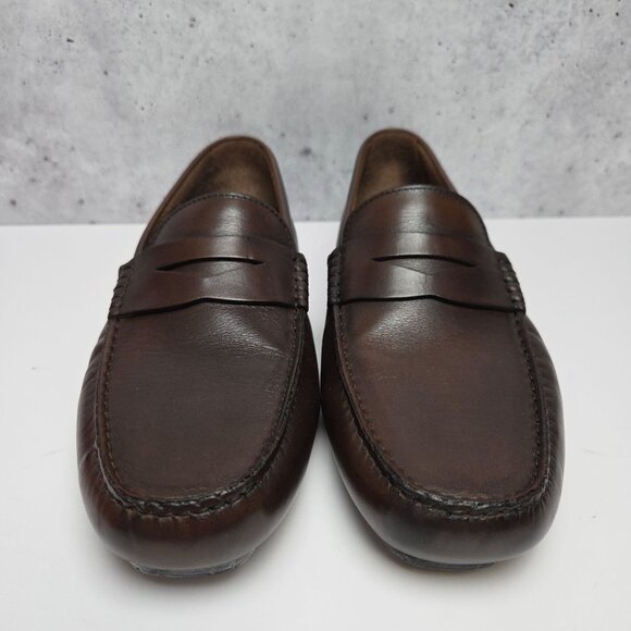 NWB To Boot New York Adam Derrick Harper Leather Loafers Men's 8M Made In Italy - Picture 7 of 11